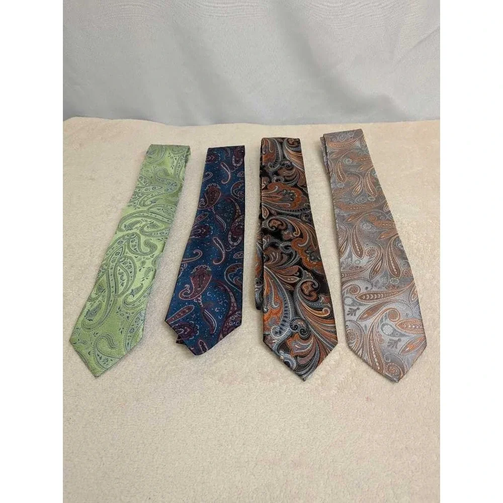 Stafford Michael Kors Paisley Silk Blend Neckties Men's Formal Accessories Lot 4